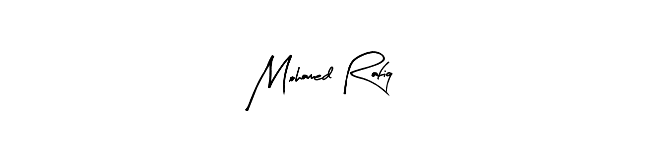 Design your own signature with our free online signature maker. With this signature software, you can create a handwritten (Arty Signature) signature for name Mohamed Rafiq. Mohamed Rafiq signature style 8 images and pictures png