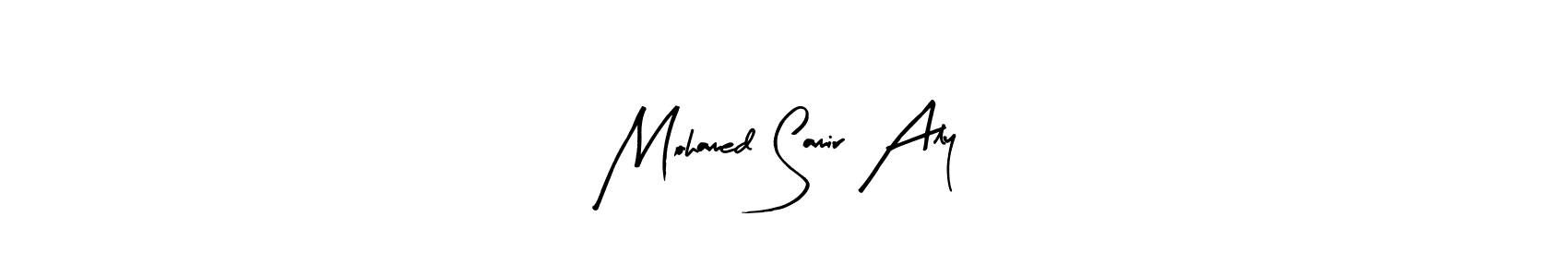 Create a beautiful signature design for name Mohamed Samir Aly. With this signature (Arty Signature) fonts, you can make a handwritten signature for free. Mohamed Samir Aly signature style 8 images and pictures png
