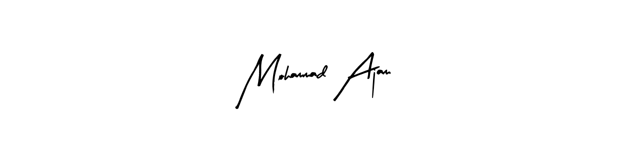 Arty Signature is a professional signature style that is perfect for those who want to add a touch of class to their signature. It is also a great choice for those who want to make their signature more unique. Get Mohammad Ajam name to fancy signature for free. Mohammad Ajam signature style 8 images and pictures png