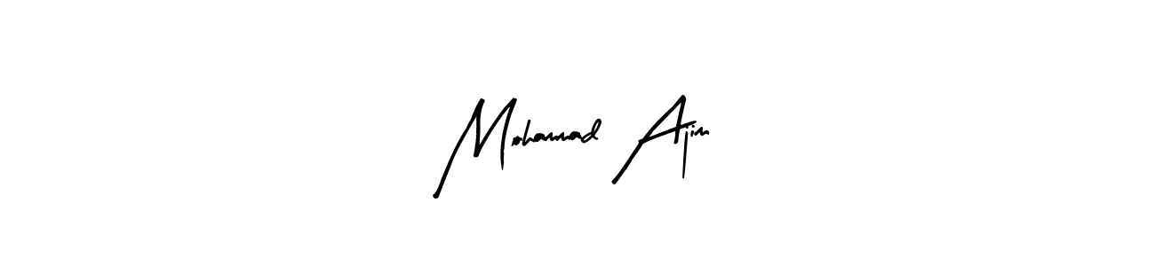 Mohammad Ajim stylish signature style. Best Handwritten Sign (Arty Signature) for my name. Handwritten Signature Collection Ideas for my name Mohammad Ajim. Mohammad Ajim signature style 8 images and pictures png