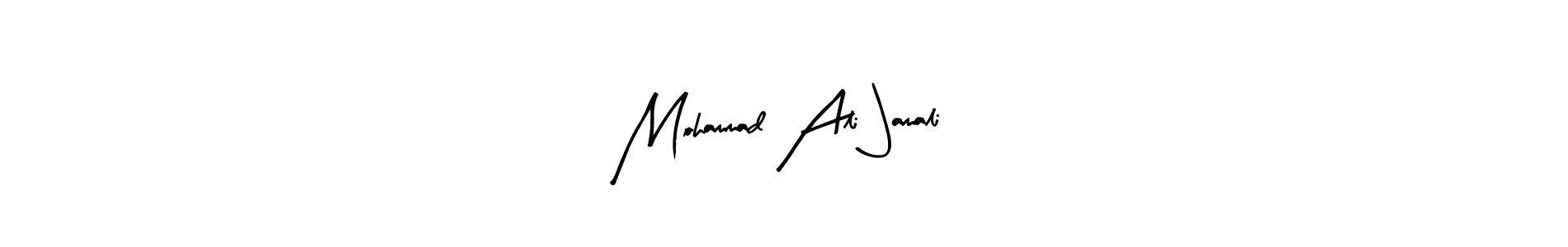 This is the best signature style for the Mohammad Ali Jamali name. Also you like these signature font (Arty Signature). Mix name signature. Mohammad Ali Jamali signature style 8 images and pictures png