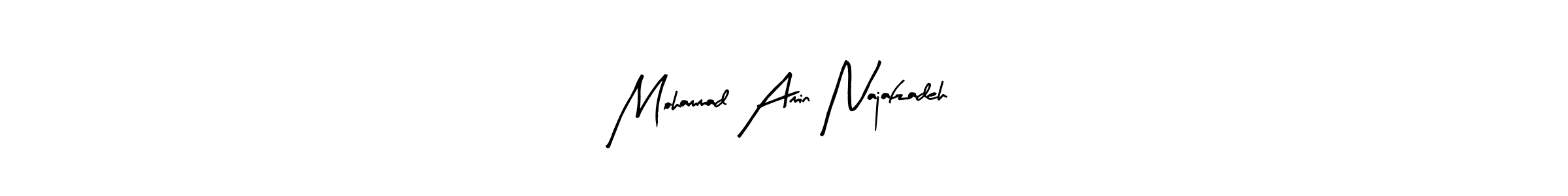 Create a beautiful signature design for name Mohammad Amin Najafzadeh. With this signature (Arty Signature) fonts, you can make a handwritten signature for free. Mohammad Amin Najafzadeh signature style 8 images and pictures png