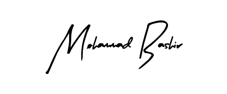 Generate high-definition signature styles for Mohammad Bashir. The Arty Signature typeface ensures crisp legibility and sophisticated design. Mohammad Bashir signature style 8 images and pictures png