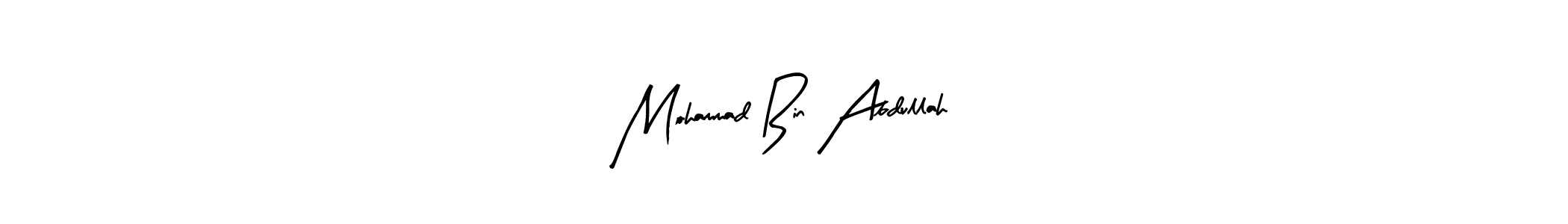 Use a signature maker to create a handwritten signature online. With this signature software, you can design (Arty Signature) your own signature for name Mohammad Bin Abdullah. Mohammad Bin Abdullah signature style 8 images and pictures png