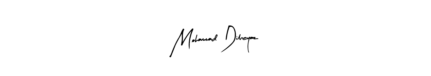 Arty Signature is a professional signature style that is perfect for those who want to add a touch of class to their signature. It is also a great choice for those who want to make their signature more unique. Get Mohammad Dilneyaz name to fancy signature for free. Mohammad Dilneyaz signature style 8 images and pictures png
