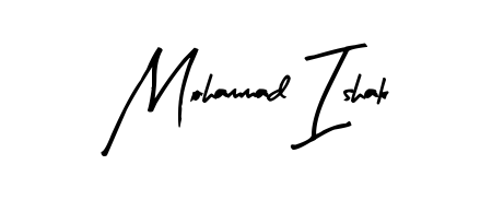 Create a personalized artistic stamp with Mohammad Ishak in Arty Signature font. Perfect for visual artists, designers, and influencers. Mohammad Ishak signature style 8 images and pictures png