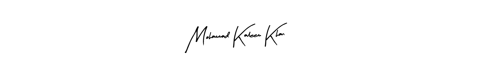 How to make Mohammad Kaleem Khan name signature. Use Arty Signature style for creating short signs online. This is the latest handwritten sign. Mohammad Kaleem Khan signature style 8 images and pictures png