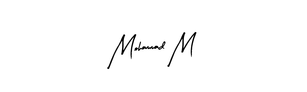 The best way (Arty Signature) to make a short signature is to pick only two or three words in your name. The name Mohammad M include a total of six letters. For converting this name. Mohammad M signature style 8 images and pictures png