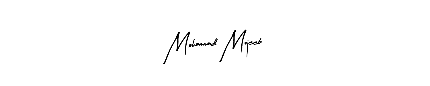 Similarly Arty Signature is the best handwritten signature design. Signature creator online .You can use it as an online autograph creator for name Mohammad Mujeeb. Mohammad Mujeeb signature style 8 images and pictures png