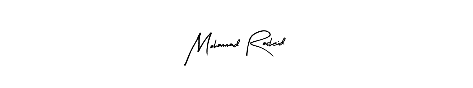 Arty Signature is a professional signature style that is perfect for those who want to add a touch of class to their signature. It is also a great choice for those who want to make their signature more unique. Get Mohammad Rasheid name to fancy signature for free. Mohammad Rasheid signature style 8 images and pictures png