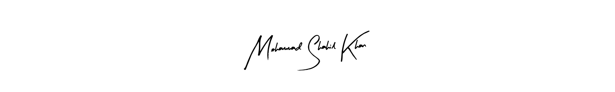 Arty Signature is a professional signature style that is perfect for those who want to add a touch of class to their signature. It is also a great choice for those who want to make their signature more unique. Get Mohammad Shahil Khan name to fancy signature for free. Mohammad Shahil Khan signature style 8 images and pictures png
