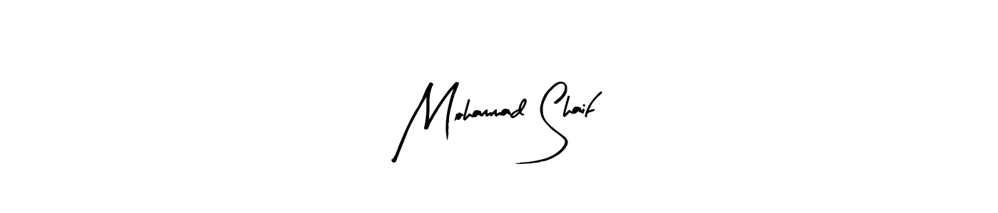 Arty Signature is a professional signature style that is perfect for those who want to add a touch of class to their signature. It is also a great choice for those who want to make their signature more unique. Get Mohammad Shaif name to fancy signature for free. Mohammad Shaif signature style 8 images and pictures png