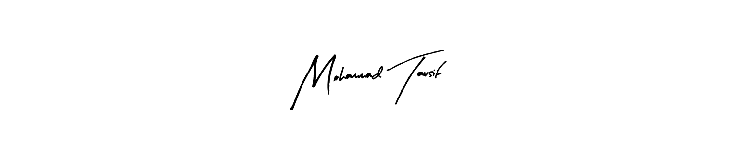 How to make Mohammad Tausif name signature. Use Arty Signature style for creating short signs online. This is the latest handwritten sign. Mohammad Tausif signature style 8 images and pictures png