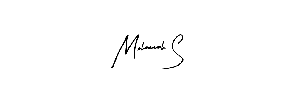 Create a beautiful signature design for name Mohammah S. With this signature (Arty Signature) fonts, you can make a handwritten signature for free. Mohammah S signature style 8 images and pictures png