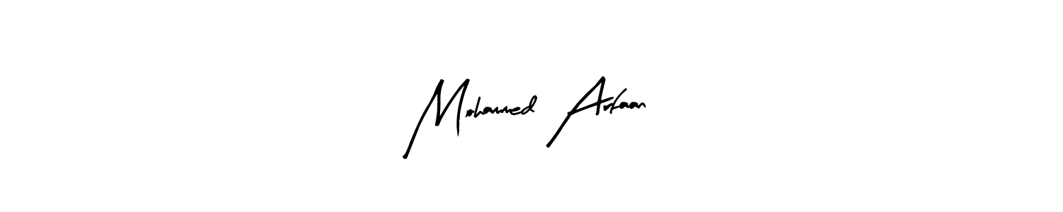 Mohammed Arfaan stylish signature style. Best Handwritten Sign (Arty Signature) for my name. Handwritten Signature Collection Ideas for my name Mohammed Arfaan. Mohammed Arfaan signature style 8 images and pictures png