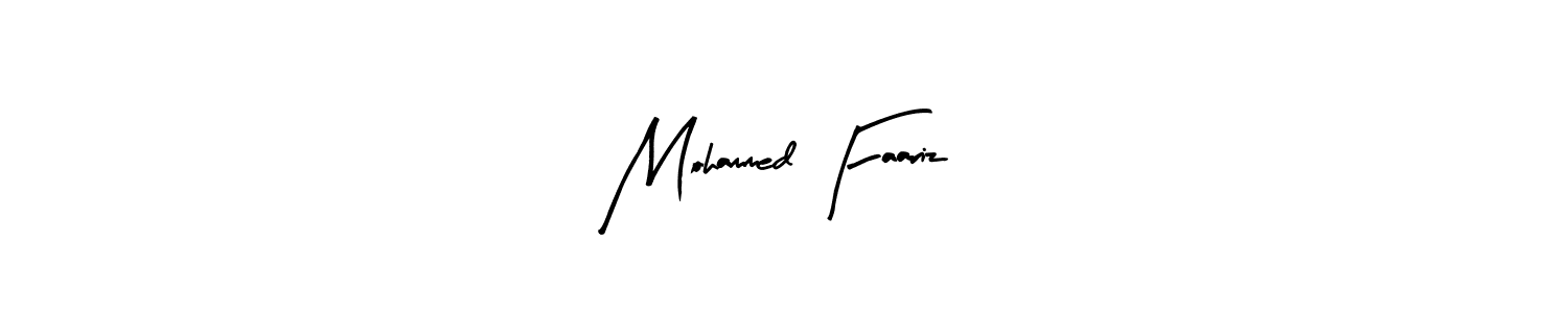 Design your own signature with our free online signature maker. With this signature software, you can create a handwritten (Arty Signature) signature for name Mohammed Faariz. Mohammed Faariz signature style 8 images and pictures png