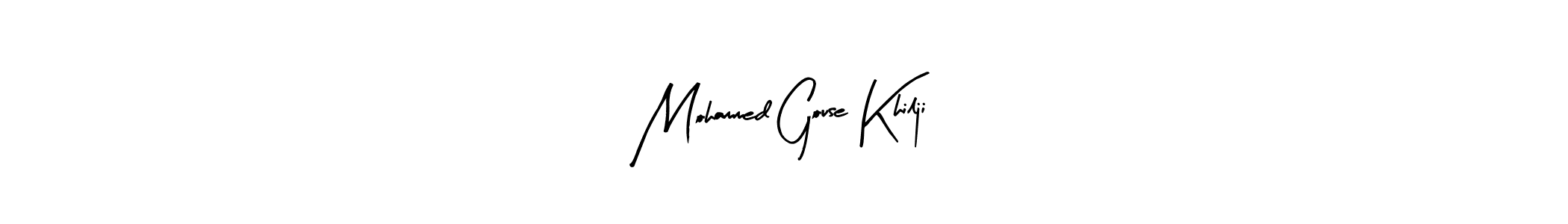 The best way (Arty Signature) to make a short signature is to pick only two or three words in your name. The name Mohammed Gouse Khilji include a total of six letters. For converting this name. Mohammed Gouse Khilji signature style 8 images and pictures png
