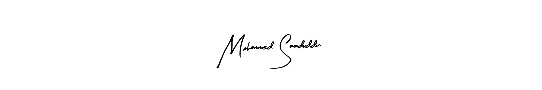Arty Signature is a professional signature style that is perfect for those who want to add a touch of class to their signature. It is also a great choice for those who want to make their signature more unique. Get Mohammed Saaduddin name to fancy signature for free. Mohammed Saaduddin signature style 8 images and pictures png