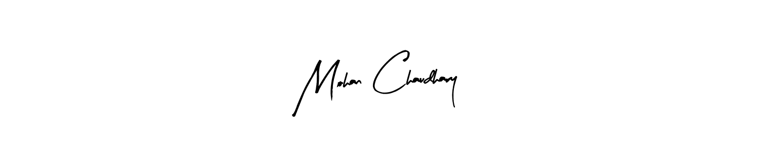 The best way (Arty Signature) to make a short signature is to pick only two or three words in your name. The name Mohan Chaudhary include a total of six letters. For converting this name. Mohan Chaudhary signature style 8 images and pictures png