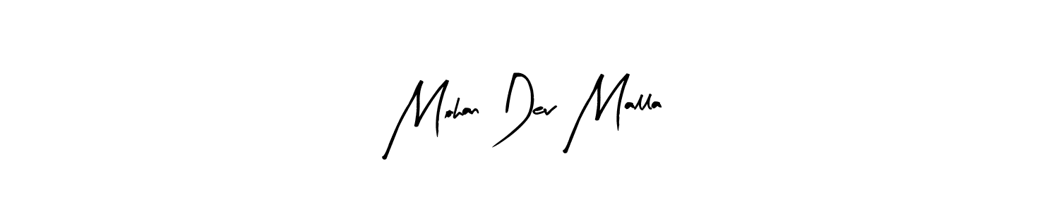 How to make Mohan Dev Malla name signature. Use Arty Signature style for creating short signs online. This is the latest handwritten sign. Mohan Dev Malla signature style 8 images and pictures png