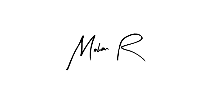 Use a signature maker to create a handwritten signature online. With this signature software, you can design (Arty Signature) your own signature for name Mohan R. Mohan R signature style 8 images and pictures png