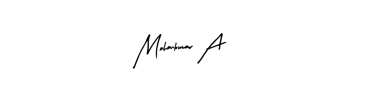 How to Draw Mohankumar A signature style? Arty Signature is a latest design signature styles for name Mohankumar A. Mohankumar A signature style 8 images and pictures png