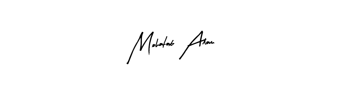 The best way (Arty Signature) to make a short signature is to pick only two or three words in your name. The name Mohatab Alam include a total of six letters. For converting this name. Mohatab Alam signature style 8 images and pictures png