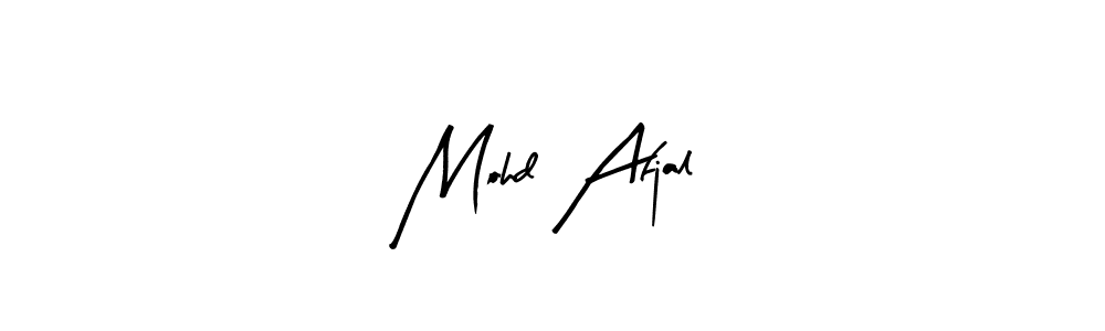 Use a signature maker to create a handwritten signature online. With this signature software, you can design (Arty Signature) your own signature for name Mohd Afjal. Mohd Afjal signature style 8 images and pictures png