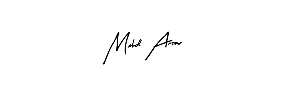 How to make Mohd Ansar name signature. Use Arty Signature style for creating short signs online. This is the latest handwritten sign. Mohd Ansar signature style 8 images and pictures png