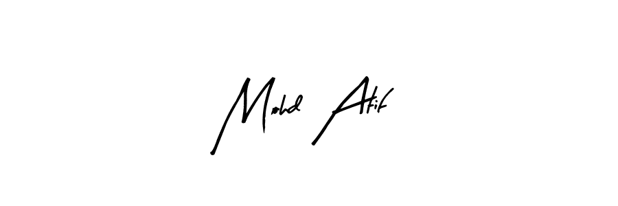 Mohd Atif stylish signature style. Best Handwritten Sign (Arty Signature) for my name. Handwritten Signature Collection Ideas for my name Mohd Atif. Mohd Atif signature style 8 images and pictures png