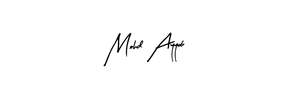 Create a beautiful signature design for name Mohd Ayyub. With this signature (Arty Signature) fonts, you can make a handwritten signature for free. Mohd Ayyub signature style 8 images and pictures png