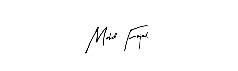 Make a beautiful signature design for name Mohd Fajal. Use this online signature maker to create a handwritten signature for free. Mohd Fajal signature style 8 images and pictures png