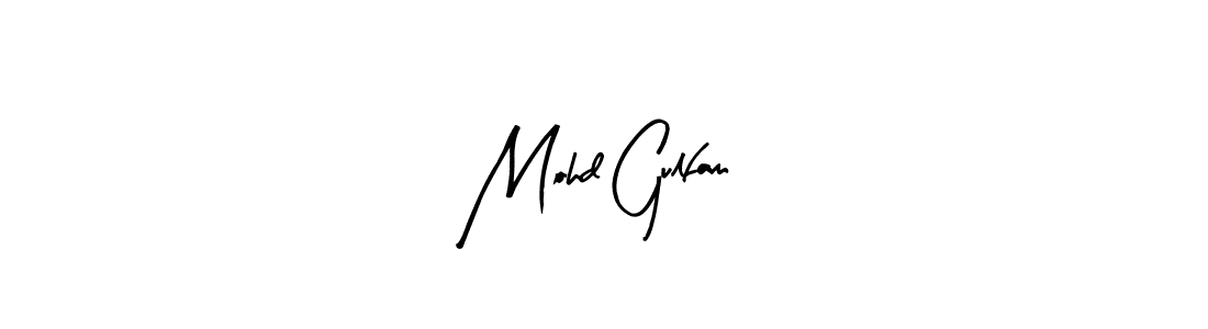 Also we have Mohd Gulfam name is the best signature style. Create professional handwritten signature collection using Arty Signature autograph style. Mohd Gulfam signature style 8 images and pictures png