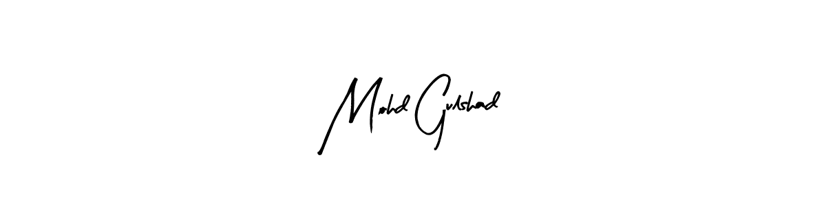 Arty Signature is a professional signature style that is perfect for those who want to add a touch of class to their signature. It is also a great choice for those who want to make their signature more unique. Get Mohd Gulshad name to fancy signature for free. Mohd Gulshad signature style 8 images and pictures png