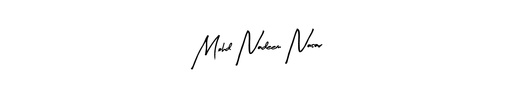 Mohd Nadeem Nasar stylish signature style. Best Handwritten Sign (Arty Signature) for my name. Handwritten Signature Collection Ideas for my name Mohd Nadeem Nasar. Mohd Nadeem Nasar signature style 8 images and pictures png