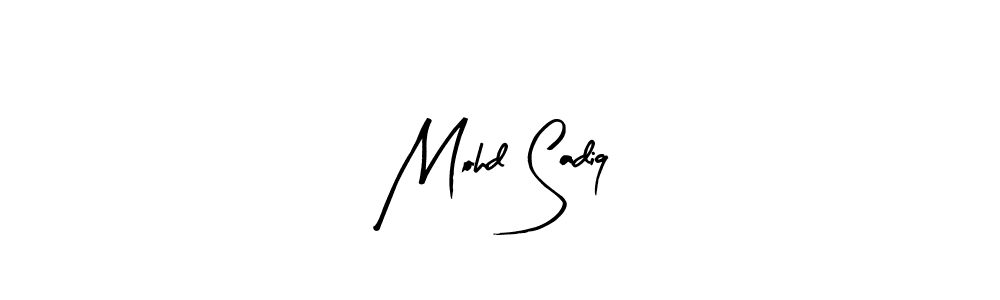 Similarly Arty Signature is the best handwritten signature design. Signature creator online .You can use it as an online autograph creator for name Mohd Sadiq. Mohd Sadiq signature style 8 images and pictures png