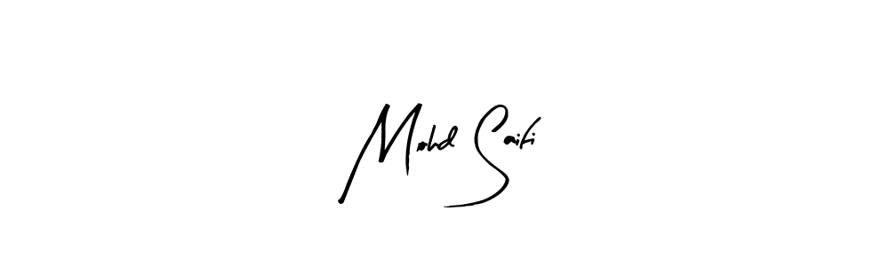 Create a beautiful signature design for name Mohd Saifi. With this signature (Arty Signature) fonts, you can make a handwritten signature for free. Mohd Saifi signature style 8 images and pictures png