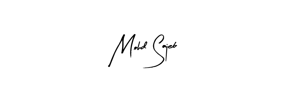 Also we have Mohd Sajeb name is the best signature style. Create professional handwritten signature collection using Arty Signature autograph style. Mohd Sajeb signature style 8 images and pictures png