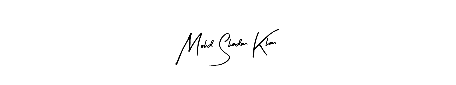 Also we have Mohd Shadan Khan name is the best signature style. Create professional handwritten signature collection using Arty Signature autograph style. Mohd Shadan Khan signature style 8 images and pictures png
