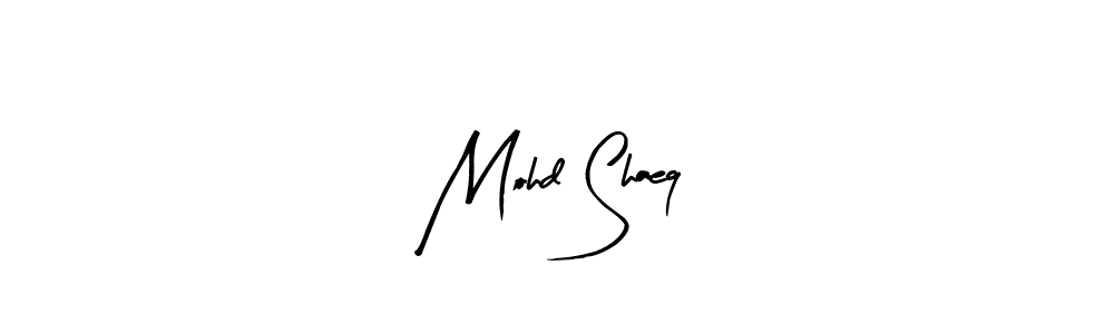 How to make Mohd Shaeq name signature. Use Arty Signature style for creating short signs online. This is the latest handwritten sign. Mohd Shaeq signature style 8 images and pictures png