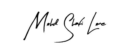 Create your official email sign-off with Mohd Shafi Lone name in Arty Signature style. Crisp, clean, and perfectly legible across all screens. Mohd Shafi Lone signature style 8 images and pictures png
