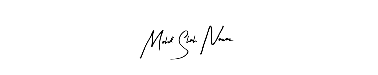 Design your own signature with our free online signature maker. With this signature software, you can create a handwritten (Arty Signature) signature for name Mohd Shah Nawaz. Mohd Shah Nawaz signature style 8 images and pictures png