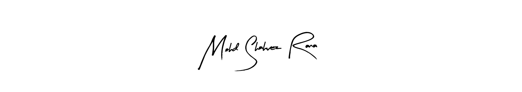 How to make Mohd Shahvez Rana name signature. Use Arty Signature style for creating short signs online. This is the latest handwritten sign. Mohd Shahvez Rana signature style 8 images and pictures png