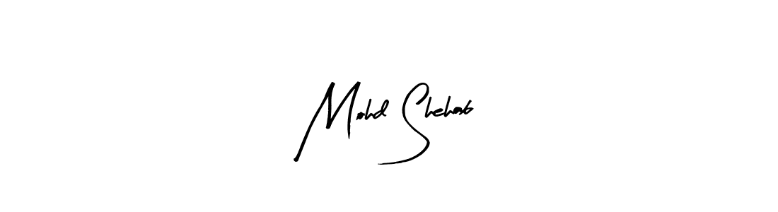Design your own signature with our free online signature maker. With this signature software, you can create a handwritten (Arty Signature) signature for name Mohd Shehab. Mohd Shehab signature style 8 images and pictures png