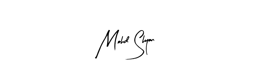 Also You can easily find your signature by using the search form. We will create Mohd Shyan name handwritten signature images for you free of cost using Arty Signature sign style. Mohd Shyan signature style 8 images and pictures png