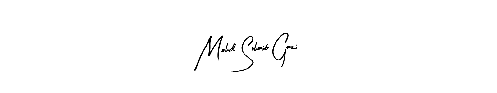 How to make Mohd Suhaib Gazi signature? Arty Signature is a professional autograph style. Create handwritten signature for Mohd Suhaib Gazi name. Mohd Suhaib Gazi signature style 8 images and pictures png