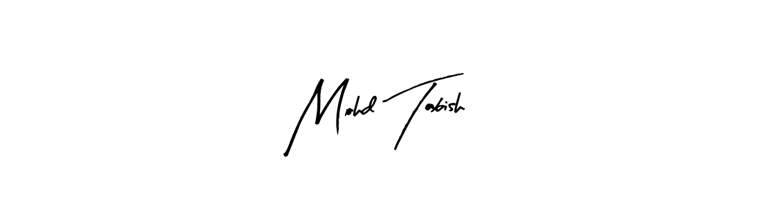 Make a beautiful signature design for name Mohd Tabish. With this signature (Arty Signature) style, you can create a handwritten signature for free. Mohd Tabish signature style 8 images and pictures png