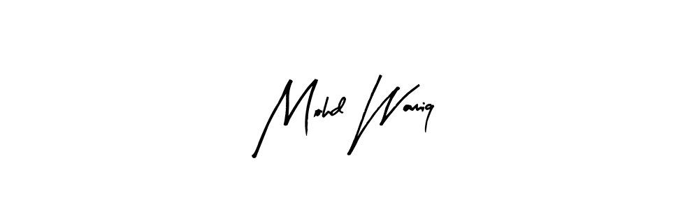 Make a beautiful signature design for name Mohd Wamiq. With this signature (Arty Signature) style, you can create a handwritten signature for free. Mohd Wamiq signature style 8 images and pictures png