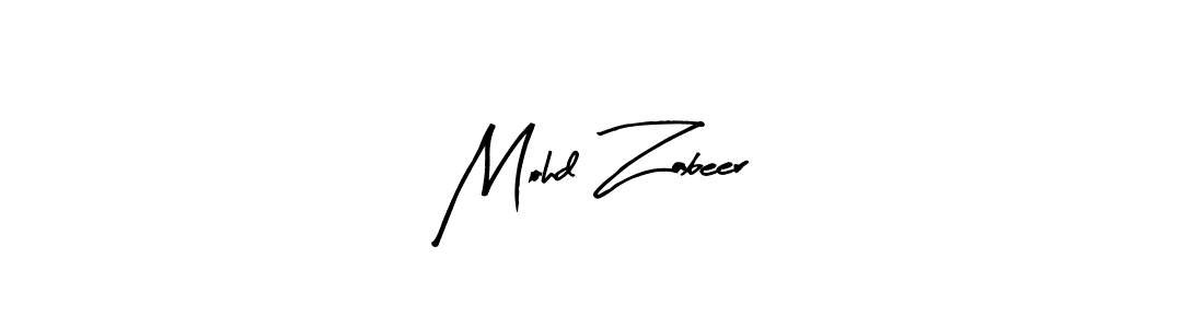 Make a beautiful signature design for name Mohd Zabeer. With this signature (Arty Signature) style, you can create a handwritten signature for free. Mohd Zabeer signature style 8 images and pictures png