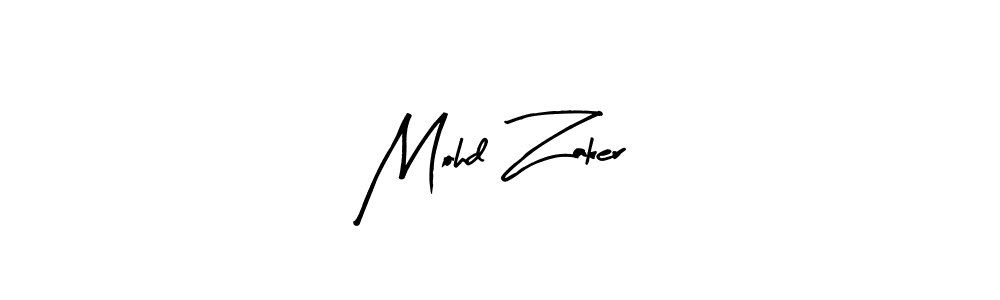 How to make Mohd Zaker name signature. Use Arty Signature style for creating short signs online. This is the latest handwritten sign. Mohd Zaker signature style 8 images and pictures png